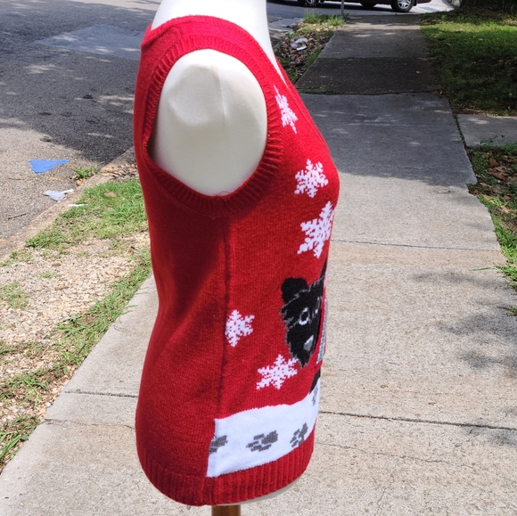Doggie Lover Christmas Sweater Vest - Picture 2 of 6